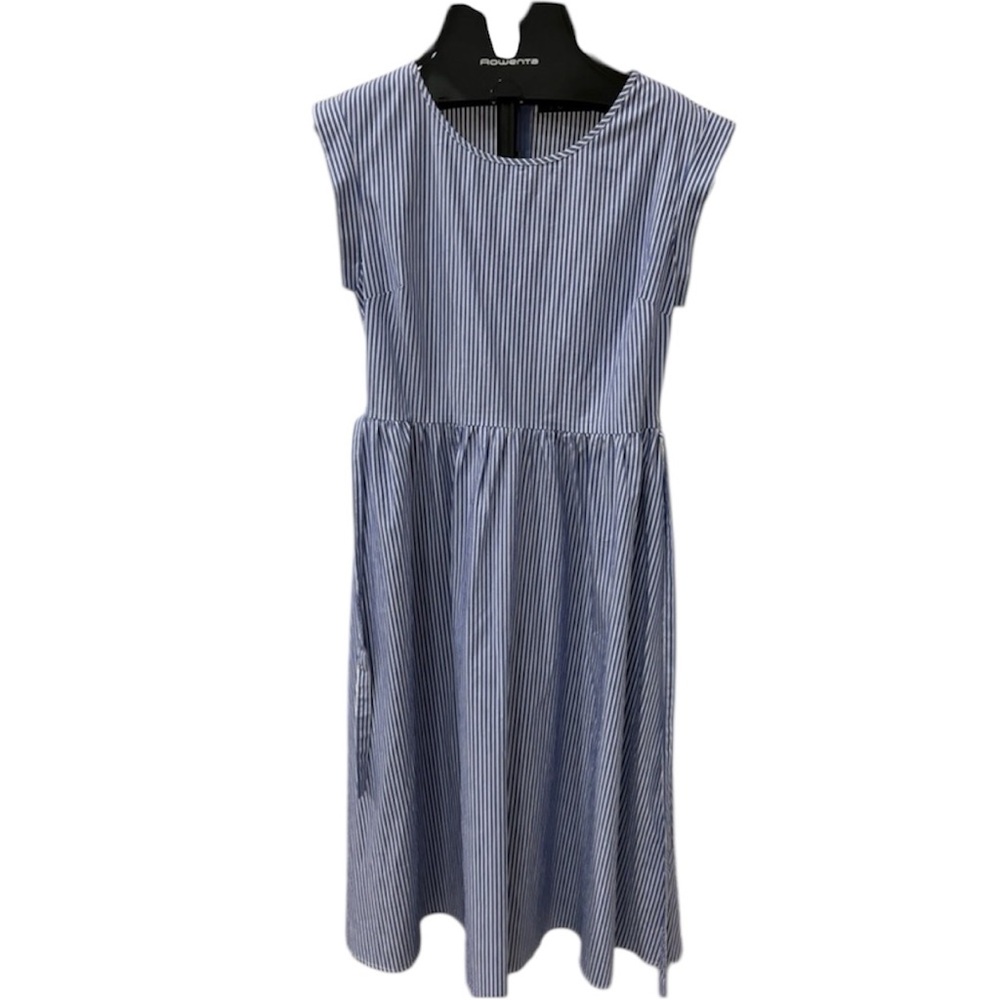 FORE striped sleeveless midi dress